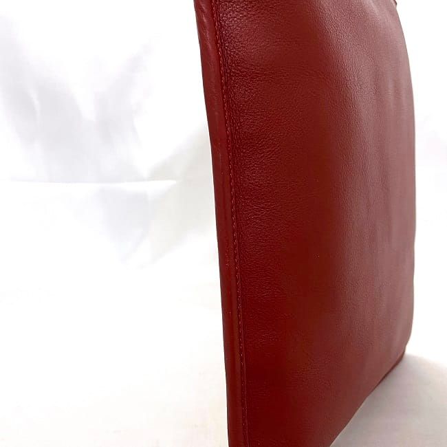 Loewe Shoulder Bag Red Anagram Excellent Condition Leather Preowned 261501
