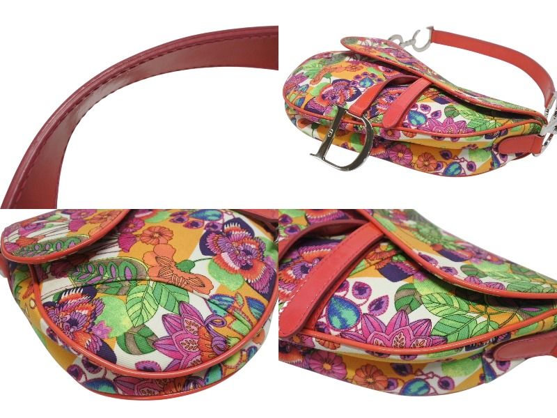 Dior Saddle Bag Flower All Over Print Galliano — view 7