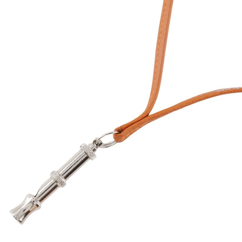 Hermes Siffre Ultrasonic Whistle Courchevel X Metal Orange/silver Ladies 20g