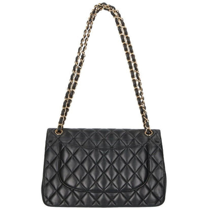 Chanel Deca Matelasse 30 Double Flap Lamb Skin Shoulder Bag Men's