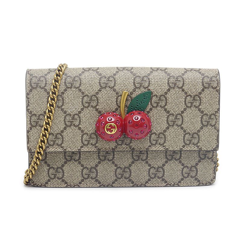 Gucci Chain Shoulder Bag 481292 GG Supreme *stone Removed