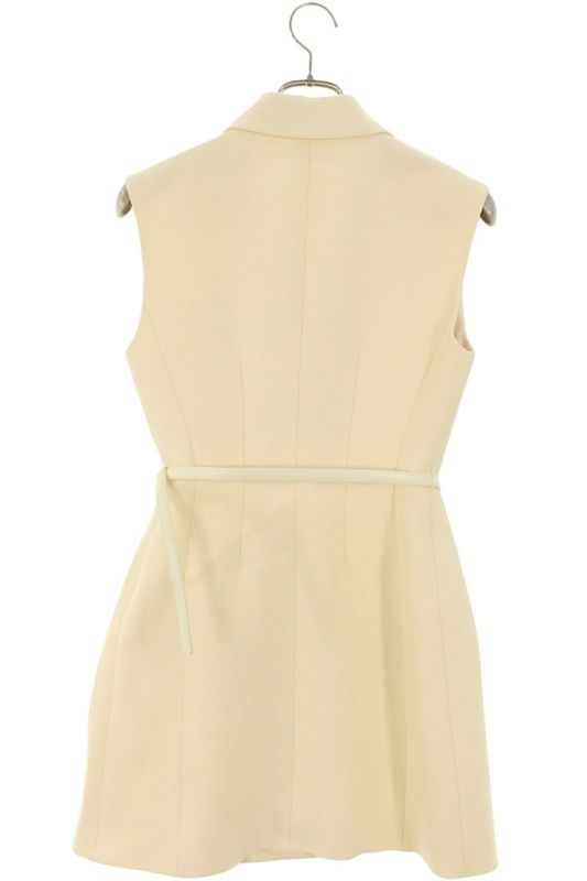 Christian Dior 421r39a1166 Waist Belt Sleeveless Jacket Women 36