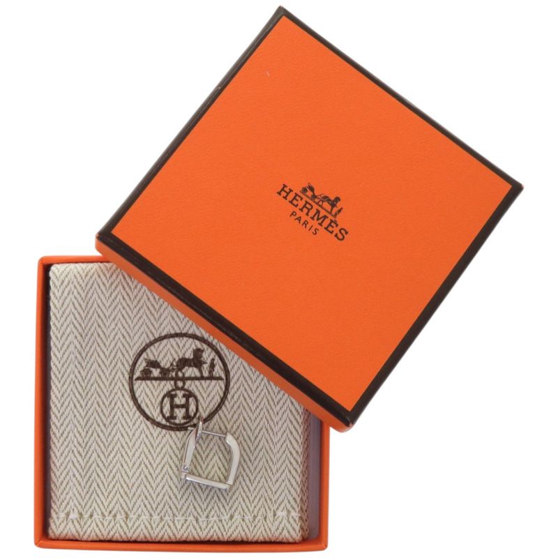 Hermes Single Earrings Ettelier For One Ear H077357fp05 Metal Lacquered Metal