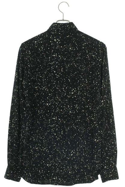 Saint Laurent Paris 15AW 376954 Y891j Splattered Rayon Allover Long Sleeve