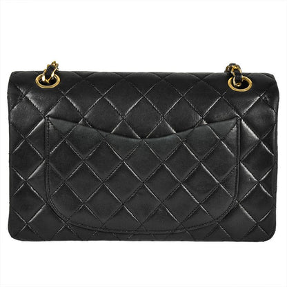 Chanel Matelasse 23 Chain Shoulder Bag Black Gold Hardware Coco Mark