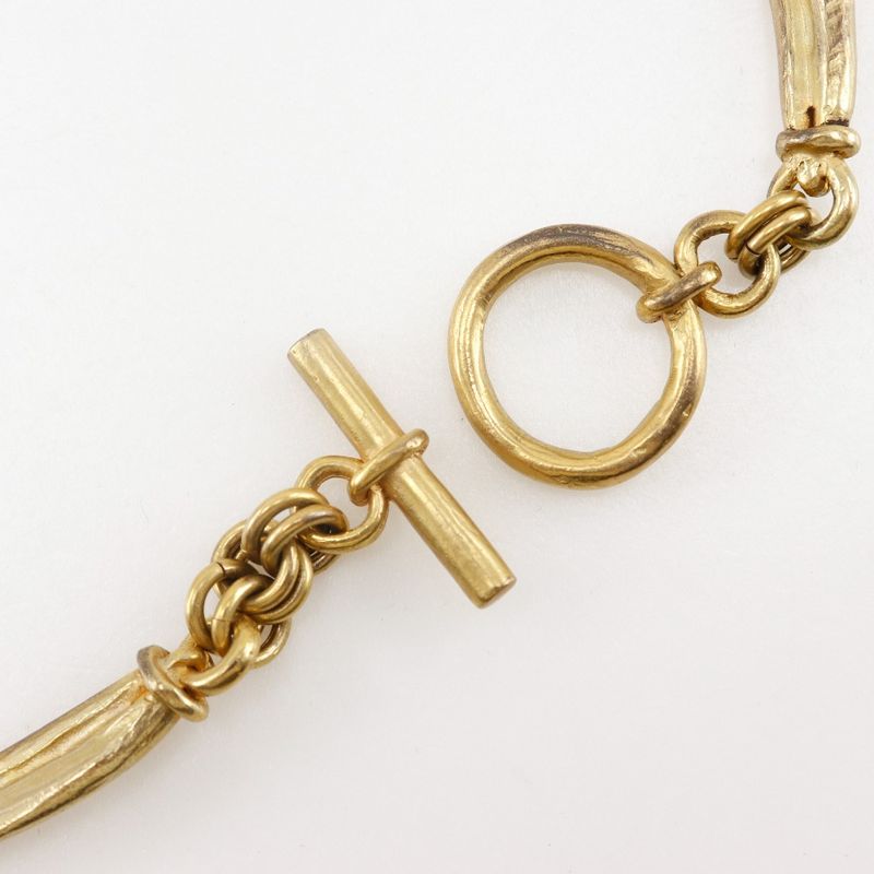 Hermes Mantel Vintage Bijouterie Fantaisie Gold Plated Ladies 79.6g Choker