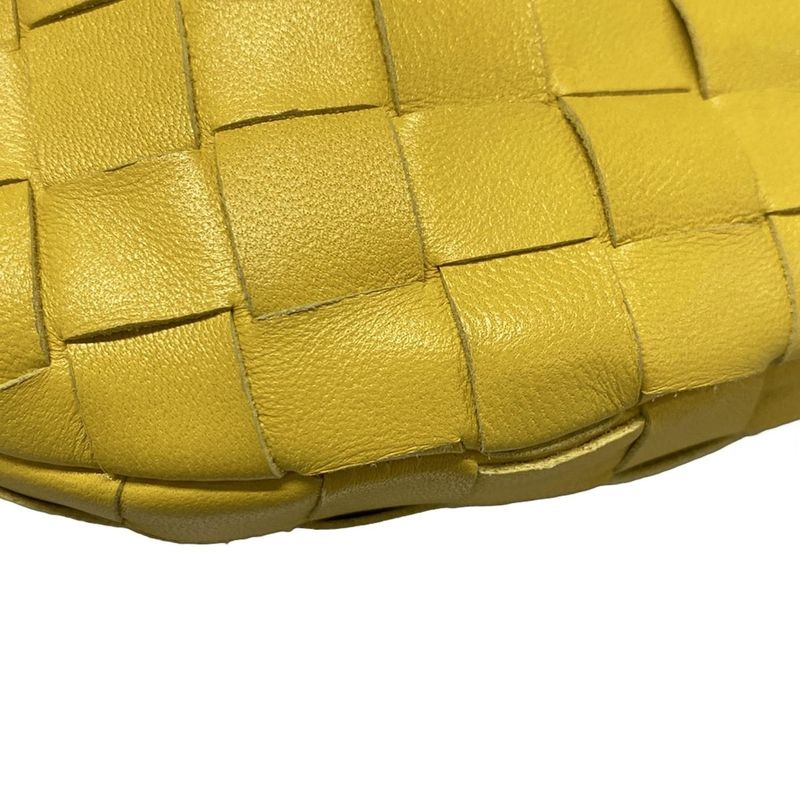 Bottega Veneta Handbag Mini The Jodie Yellow Leather