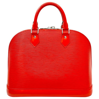 Louis Vuitton Alma Epi Alma Epi Hand Bag M52147 Red Leather with Box Sn3154