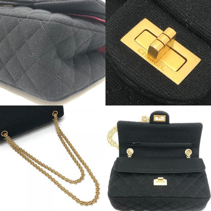 Chanel Shoulder Bag 255 Coco Chanel Message Motif Black