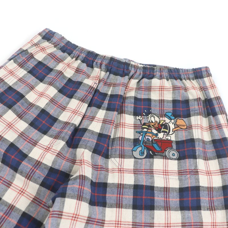 Gucci Disney Gucci Disney 644131 Linen Blend Checkered Donald Duck Embroidered