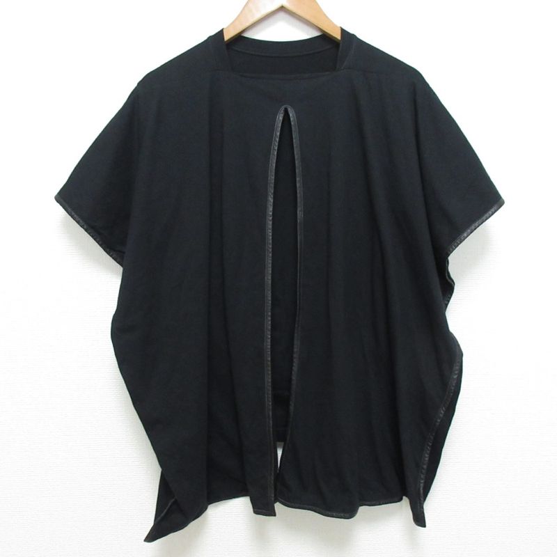 Good Celine Phoebe Period Leather Trim Layered Cut and Sewn Size S Black