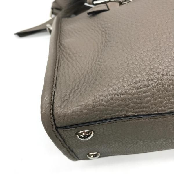 Prada Leather 2-Way Bag Gray