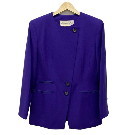 Dior/christian Dior Jacket Women - Purple Shoulder Pads