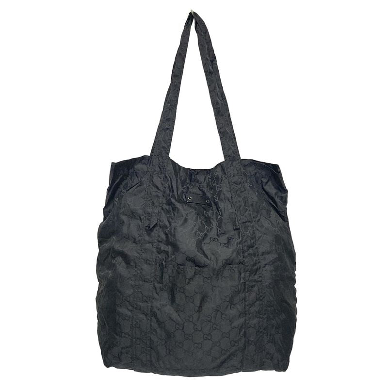Gucci Tote Bag GG Pattern 223669 Black Eco Bag/bear
