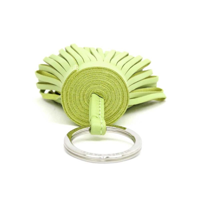 Hermes Key-ring Carmen Charm Pistachio Yellow Green Silva-hardware Key