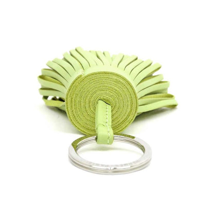 Hermes Key-ring Carmen Charm Pistachio Yellow Green Silva-hardware Key
