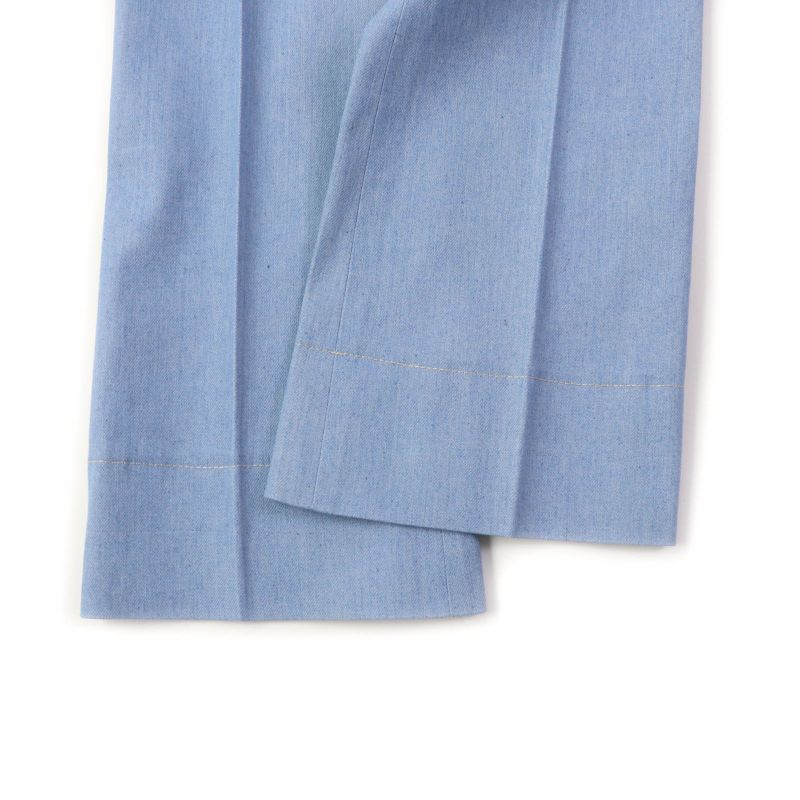 Saint Laurent Paris 22 693735 Stitch Design Center Press Denim Pants Light Blue