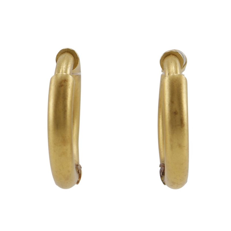 Chanel Coco Loop Vintage Gold Plated Ladies 22.6g Earrings