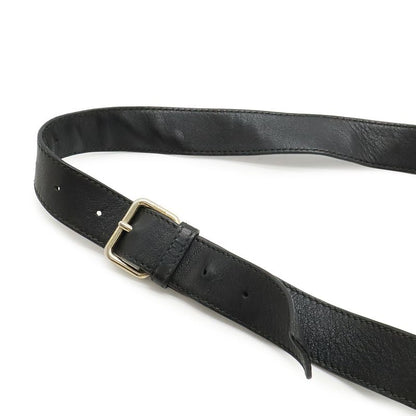 Guccissima Shoulder Bag Crossbody Leather Black Gold Hardware 201448