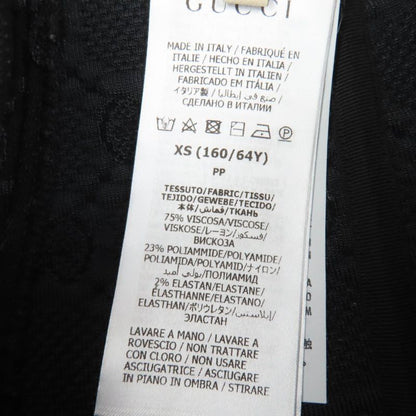 Gucci 747361 GG Viscose Cles Loop Skirt Black XS Hanger Genuine