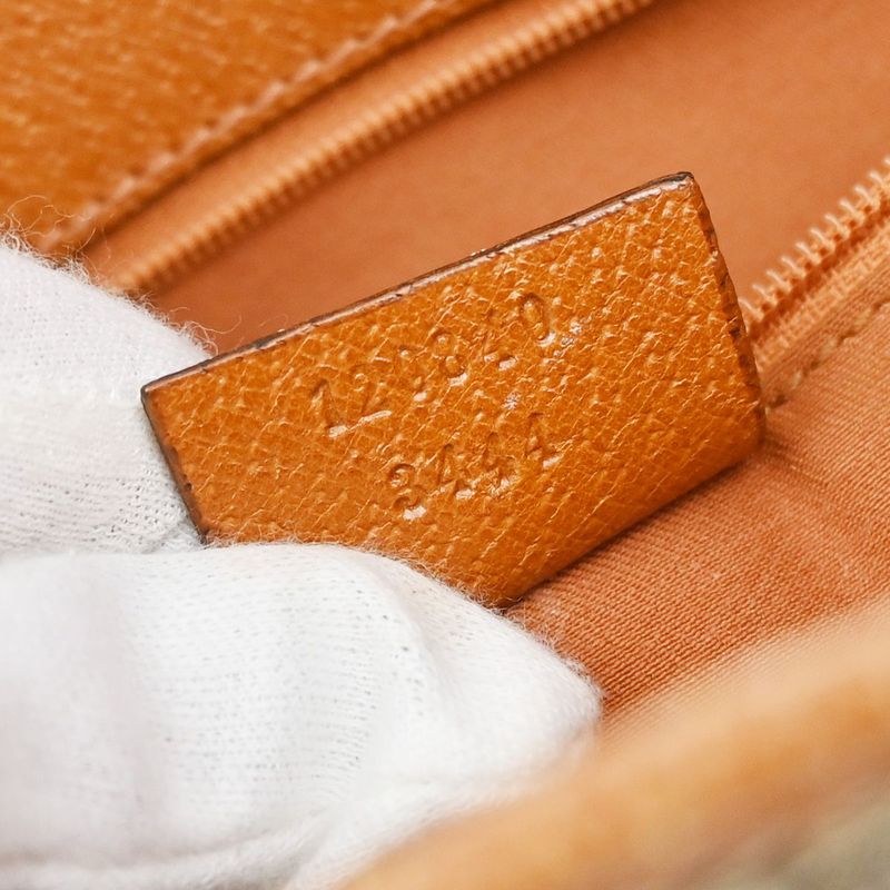 Gucci Shoulder Tote Bag Canvas Leather Brown 36ka917