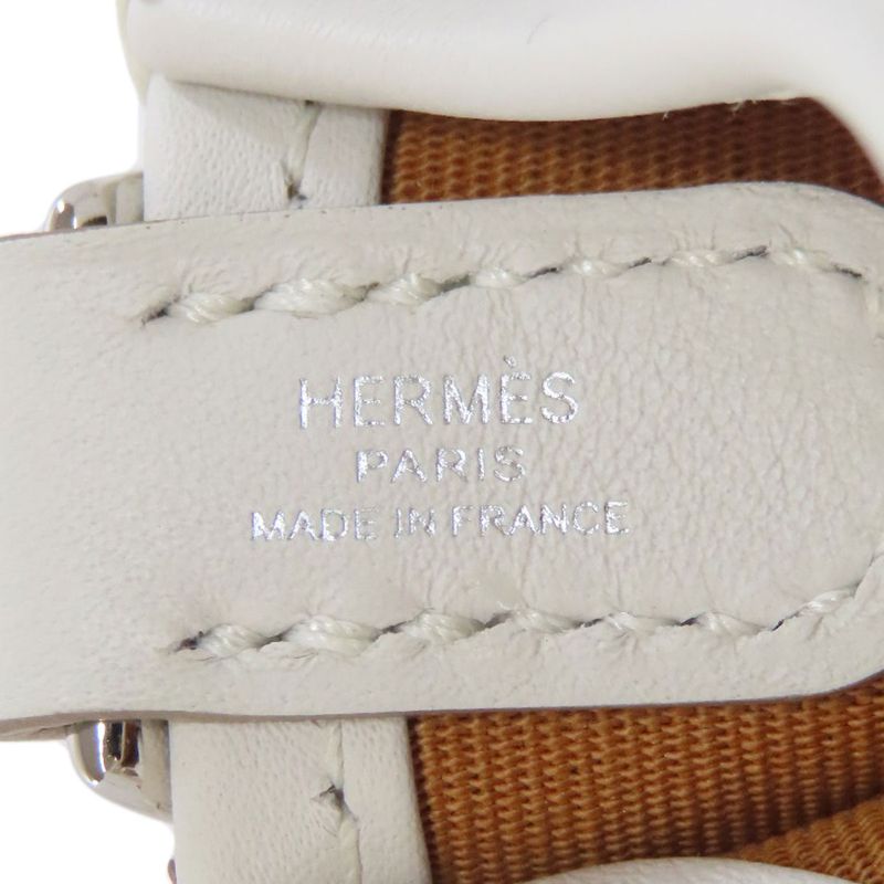 Hermes Evelyn Neo Etop Silver Hardware Shoulder Bag Toile Offiche Women