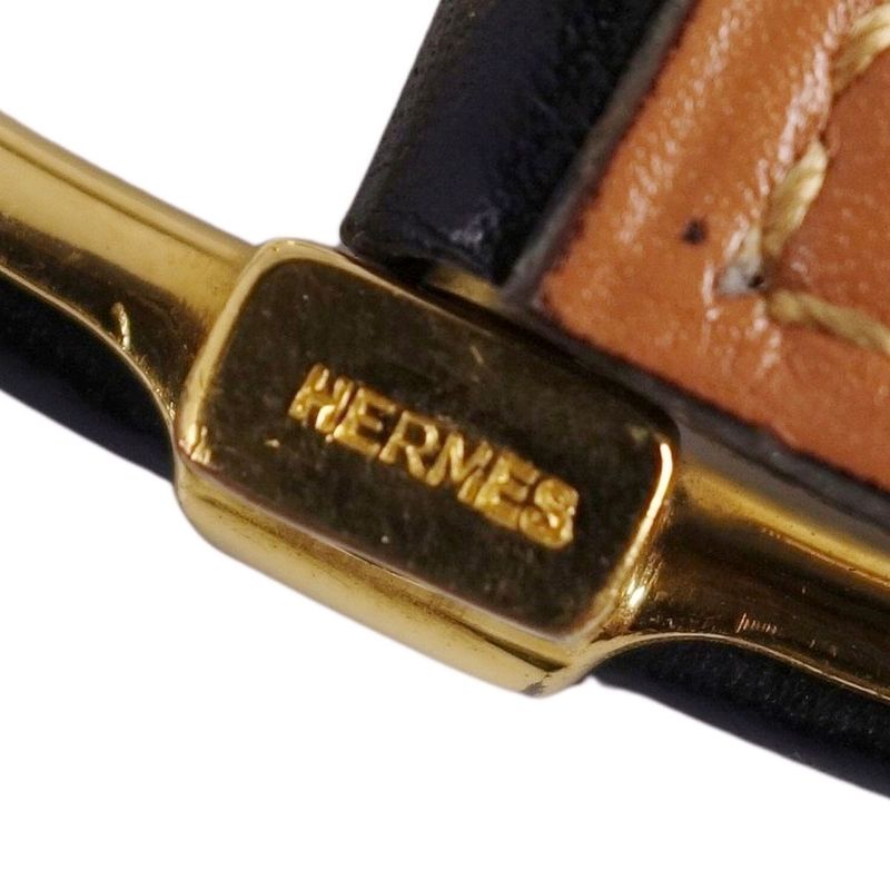 Vintage Hermes '84 Belt Leather Belt Buck
