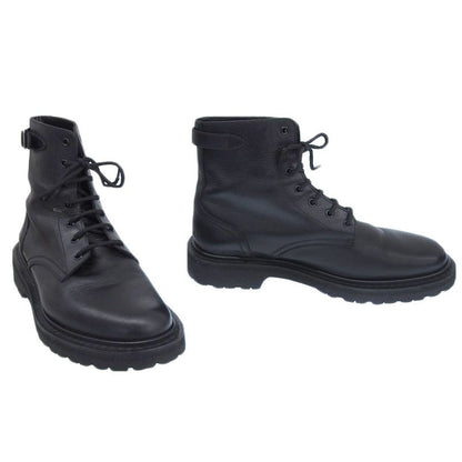 Boxed Super Celine 2021 Buckle LACE UP Boots Leather Ranger Combat Boots Shoes