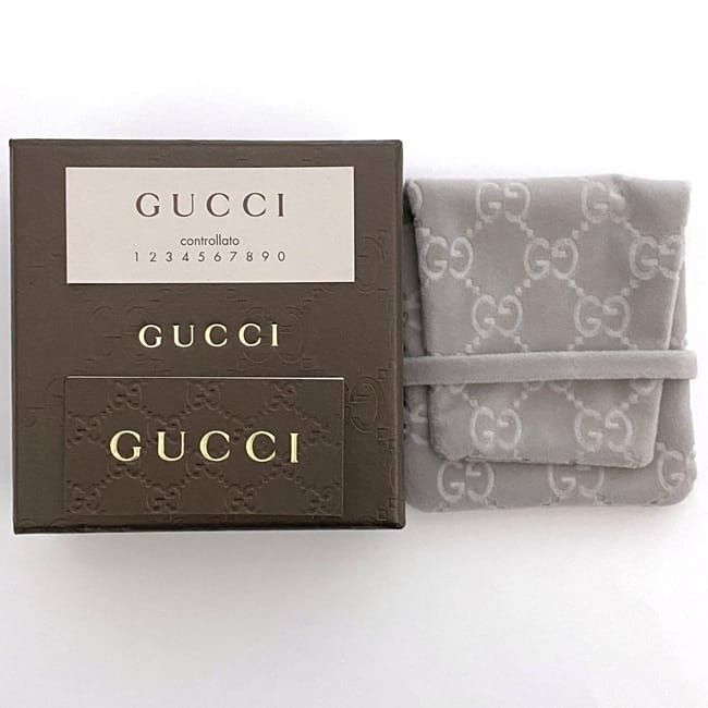 Gucci G Cut Ring Ec21577 Silver 032661