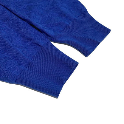 Hermes Cardigan Size 42 L Women - 4e2730dc Blue Long Sleeves Silk Blend/chaine