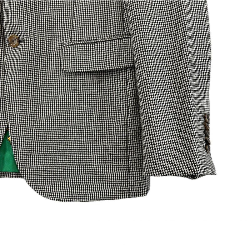 Gucci 574351 Wool Mohair Blend Staggered Pattern With Full Lining Single