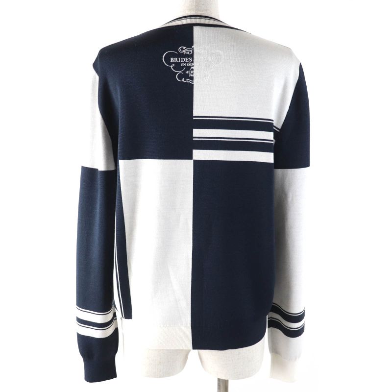 Hermes 2024 4e2655d6 Brides De Gala None Order 92% Silk Blue Noir Black Logo