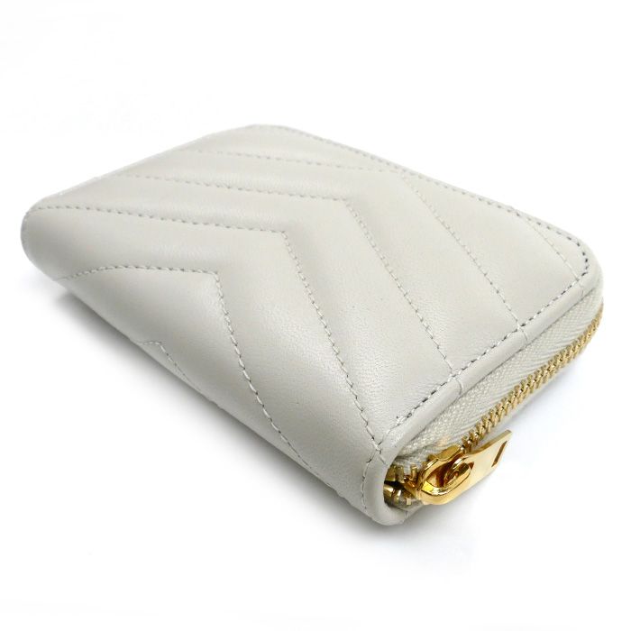 Saint Laurent Paris Cassandra Matelasse Coin Case Ivory 753788 Ladies Preowned