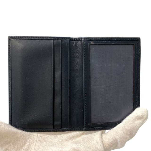 Gucci 135592 Sherry Line Fold Gauthenticity Card Case Pass Case Business Card