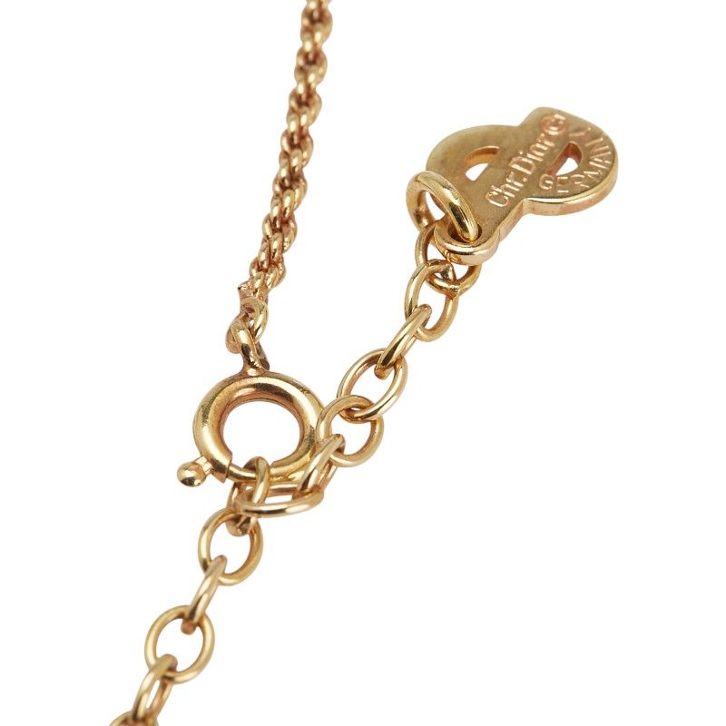 Dior Pendant Necklace Gold Plated Ladies Dior