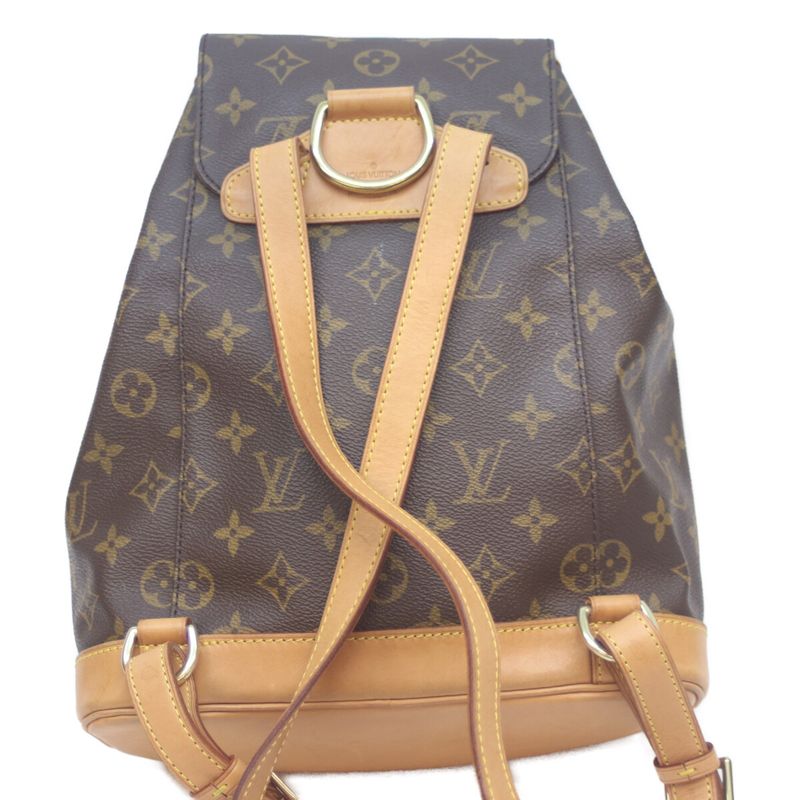 Louis Vuitton 01 M51137 Monogram Montsourispm Backpack Daypack Mini Size Brown