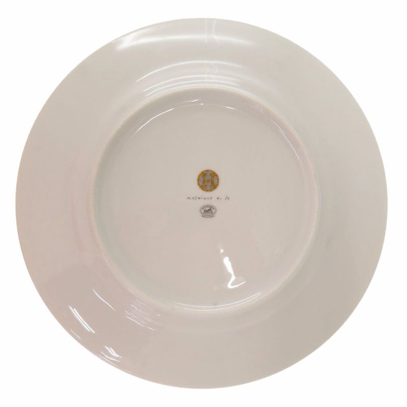 Hermes Mosaic 24 Dinner Plate Silkscreen Print Geometric Pattern Tableware