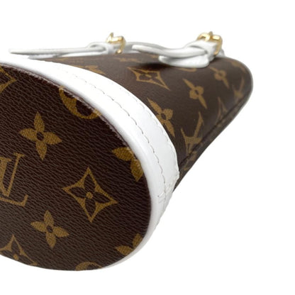 Louis Vuitton Handbag Shoulder Bag Nano Bucket M81489 Monogram White Louis