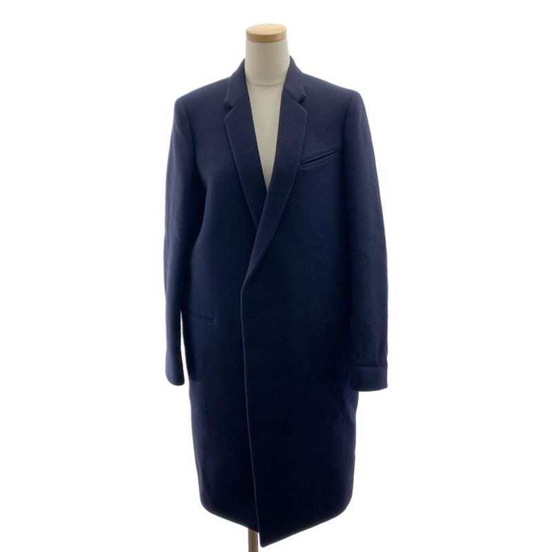 Celine | Phoebe Period Egg Crombie Coat Fully Lined | 38 | Navy | Women