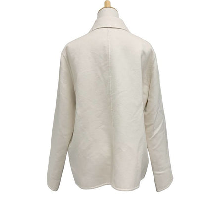 Hermes Outer Blouson Jacket Chaine D'ancre Cashmere White