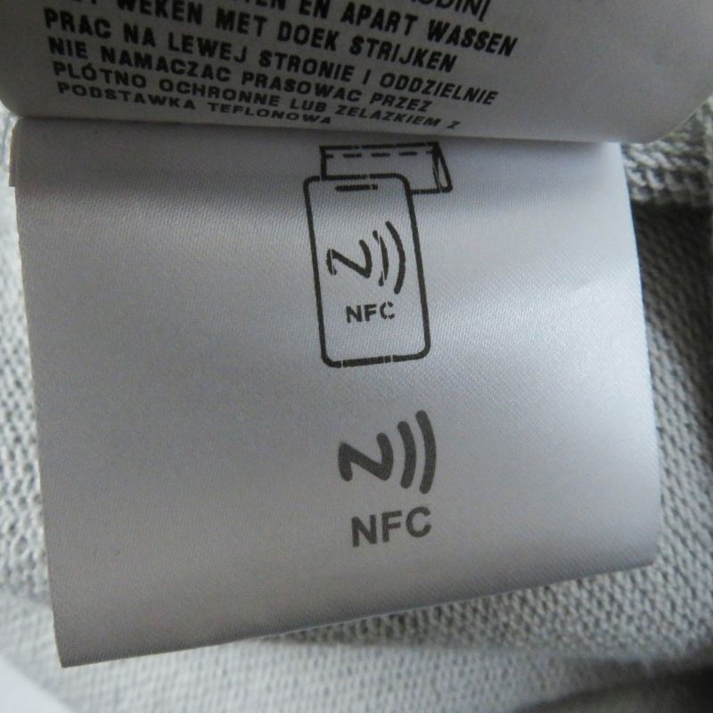 Prada 23SS 134668 Triangle Logo/triangle Logo Plate Oversized Sweatshirt Grey