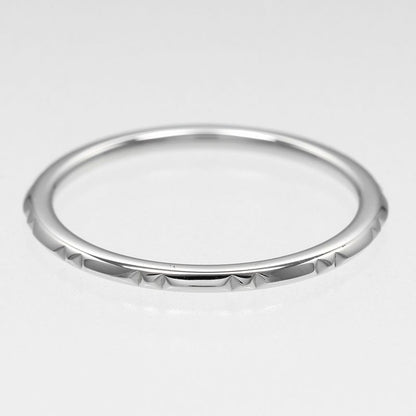 Tiffany & Co True Band 1.5mm (0.06in) Model Pt950platinum 19.5 Men's 3.28g Ring