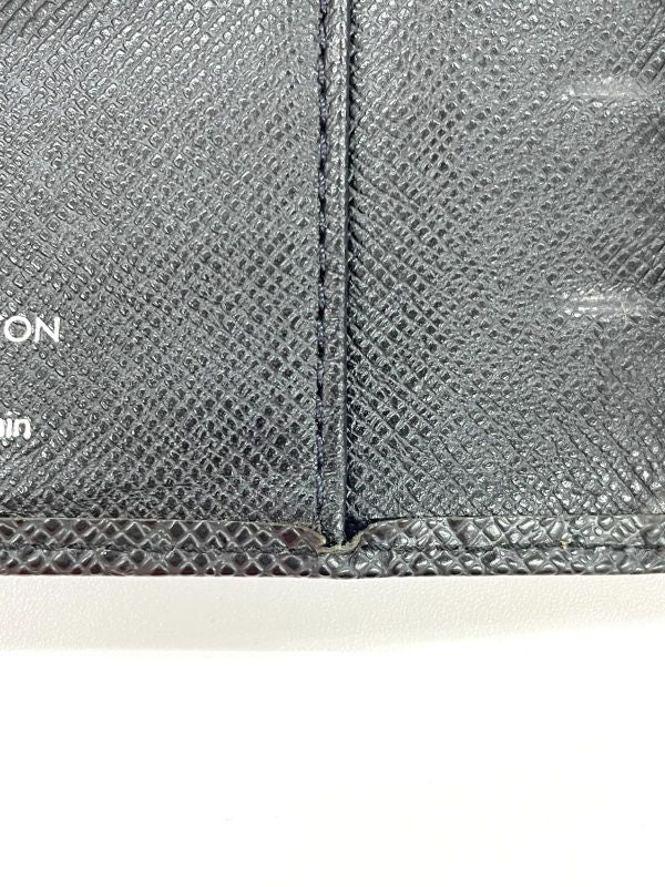 Louis Vuitton Taiga Agenda PM R20426 Notebook Cabas - Black - Made In Spain