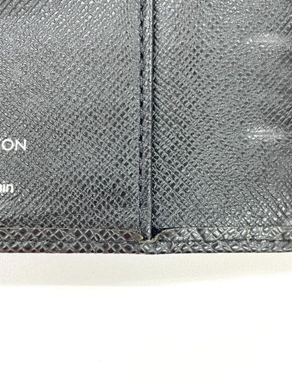 Louis Vuitton Taiga Agenda PM R20426 Notebook Cabas - Black - Made In Spain