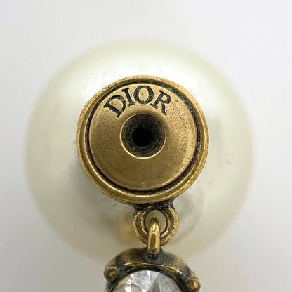 Jadior Earrings Gold Excellent Condition GP Faux Pearl Rhinestone