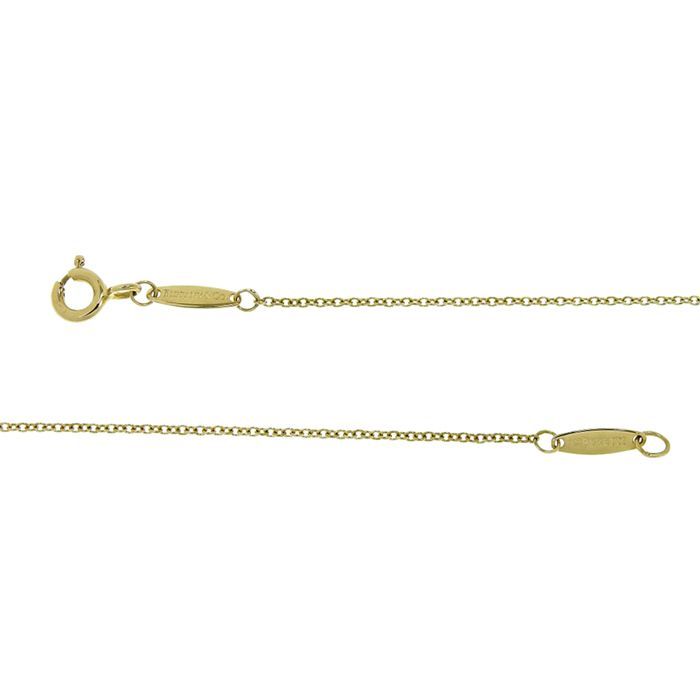 Tiffany & Co By-the-yard Diamond Necklace 18K Yellow Gold 750 Yellow Gold