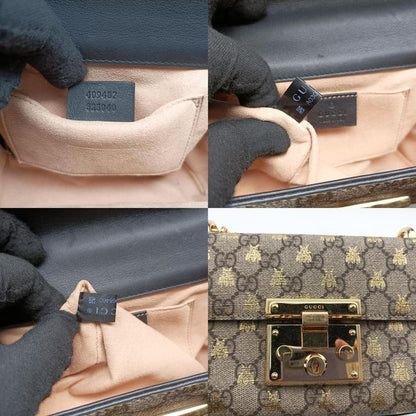 Gucci Padlock Beige And Black PVC Coated Canvas 409487 A030968460