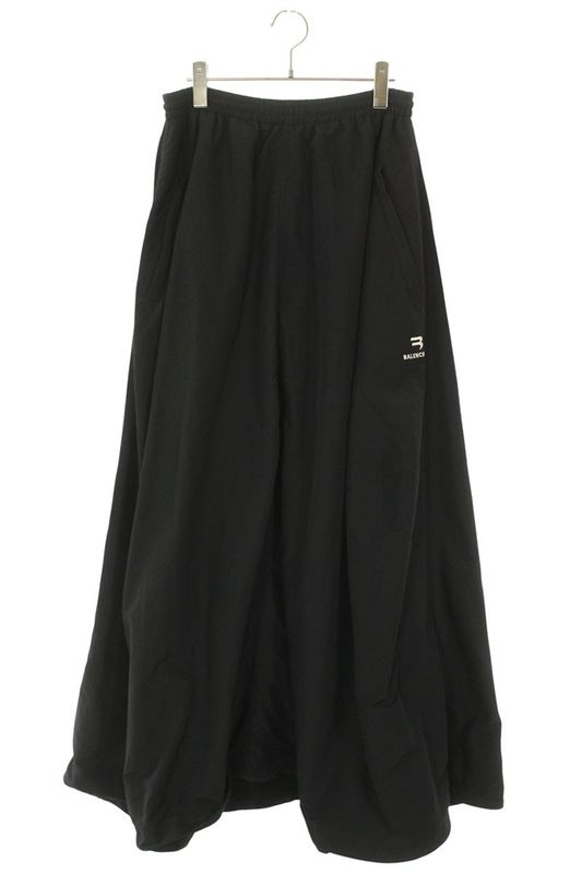Balenciaga 22AW 704356 Tko48 Sporty B Logo Embroidered Nylon Skirt Women 36