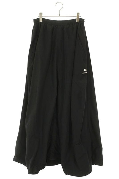 Balenciaga 22AW 704356 Tko48 Sporty B Logo Embroidered Nylon Skirt Women 36