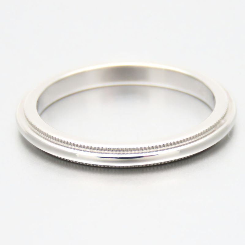 Tiffany & Co Ring / Ring Millegrain Pt950 Approx 2.9g Platinum Jewelry Ladies